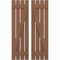 Ekena Millwork Americraft 4-Board (2 Batten) Wood Spaced Board-n-Batten Shutters w/ Z-Bar, ARW102SB415X77BTH, PR ARW102SB415X77BTH - alternate 1